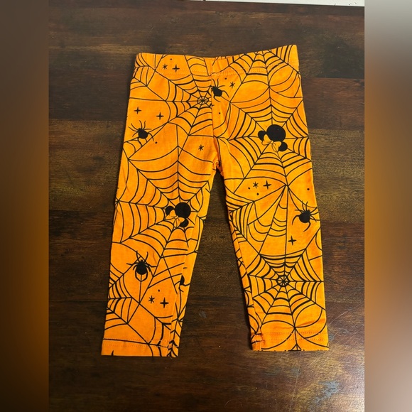 Disney Other - Disney Junior Minnie Mouse Halloween Infant Pants 12M | Spiderweb Print